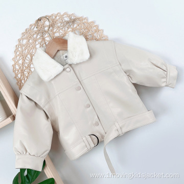 Girl's Jacket Quilted Plus Fleece Top